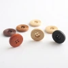 Wooden buttons for shirts, coats, children's clothing, natural round wooden buttons, black mosquito repellent incense, wooden buttons with eye buttons Application Scenario